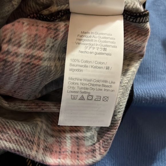 J.Crew Factory Girls Sz 8 Black Red Holiday Plaid printed turtleneck - Picture 4 of 4